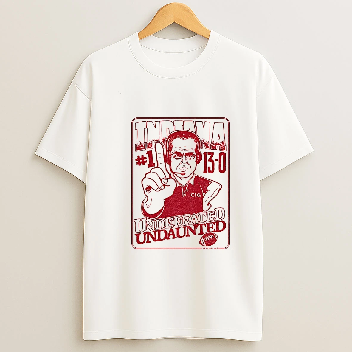 Coach Curt Cignetti Indiana Hoosiers 13 10 Undefeated Undaunted T Shirt