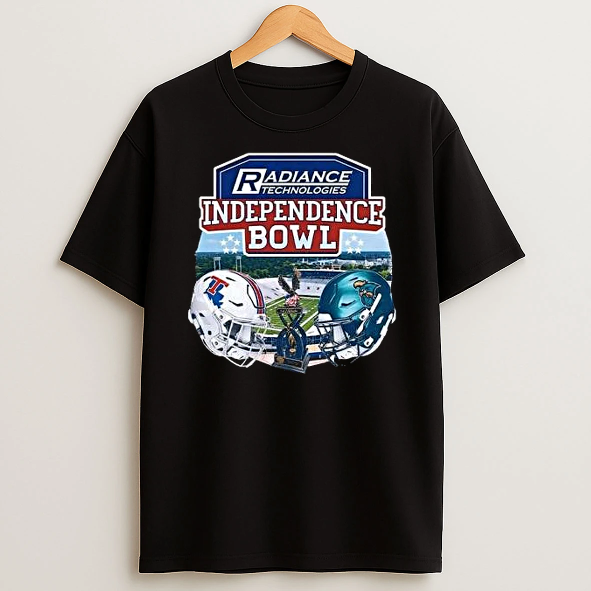 Coastal Carolina Chanticleers Vs Louisiana Tech Bulldogs Matchup On December 30 2025 Radiance Technologies Independence Bowl T Shirt