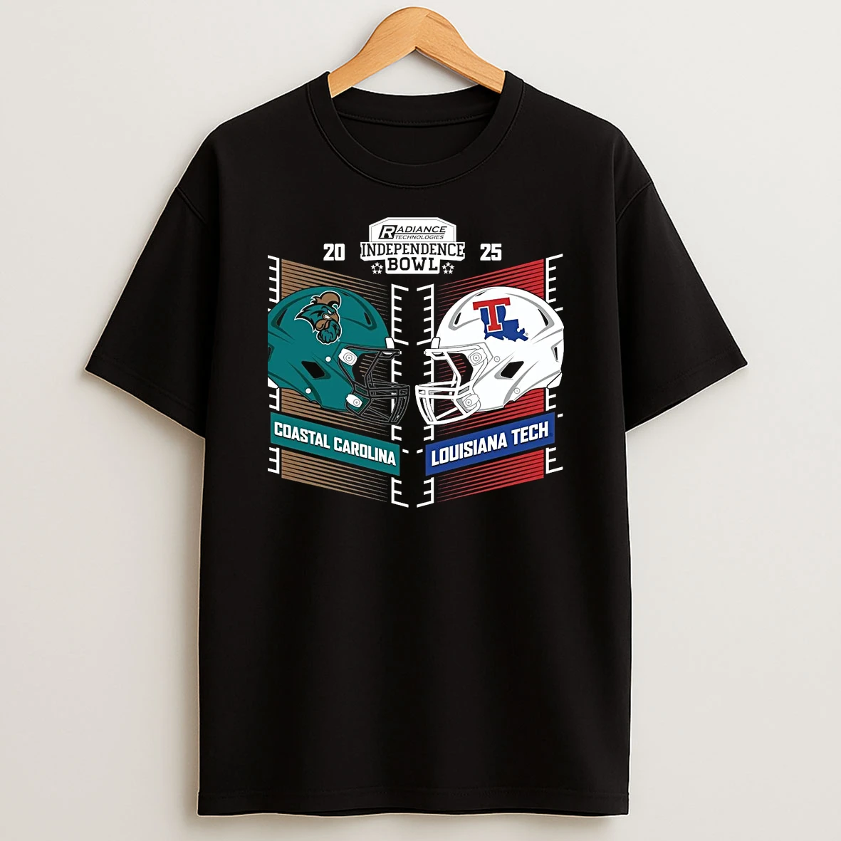 Coastal Carolina Vs Louisiana Tech 2025 Independence Bowl Head To Head T Shirt