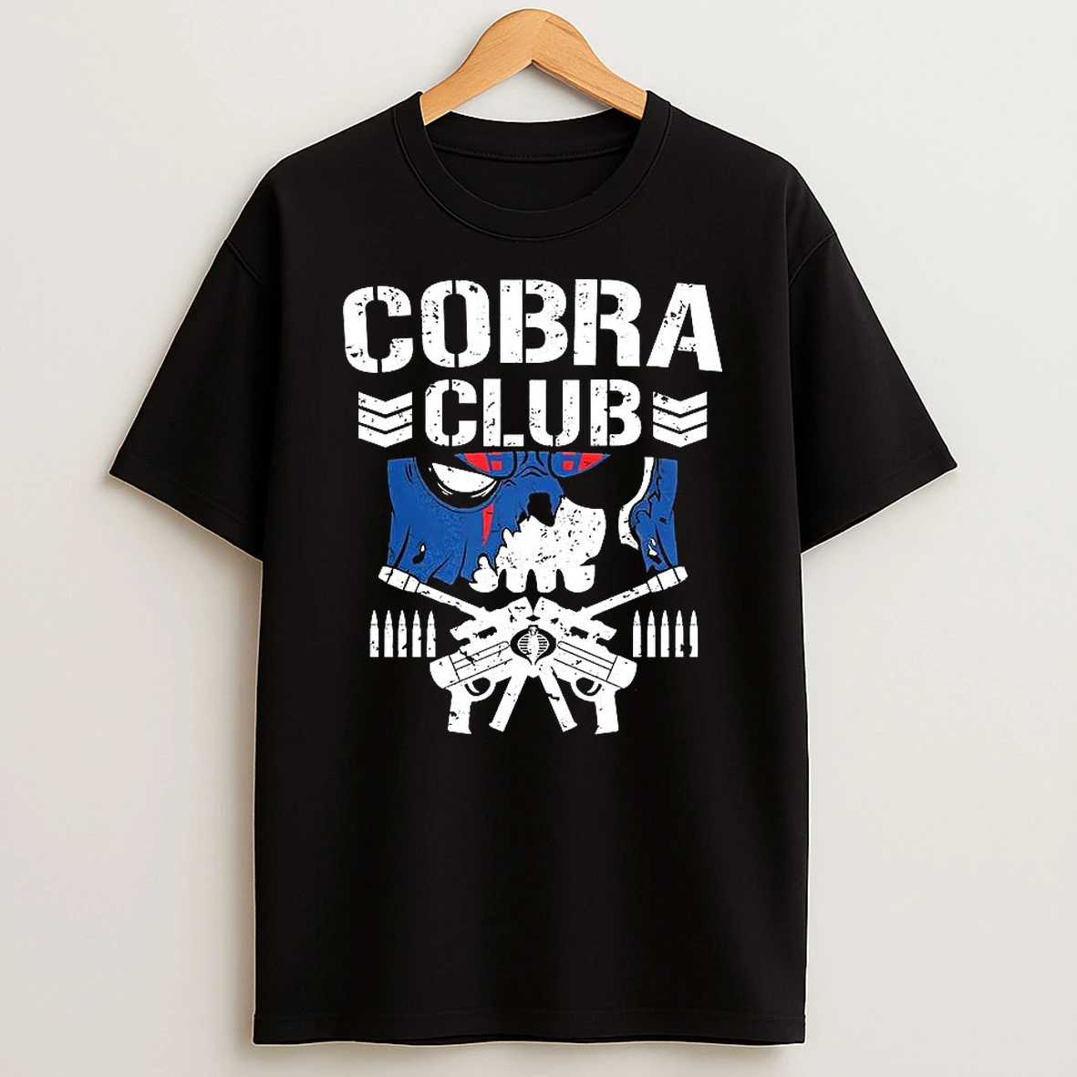 Cobra Club Skull Crossed Guns T Shirt