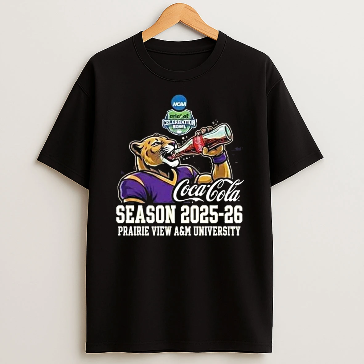 Coca Cola X College Football Bowl Ncaa Season 2025 26 Cricket Celebration Bowl Prairie View Am Panthers December 13 2025 At Atlanta Ga T Shirt