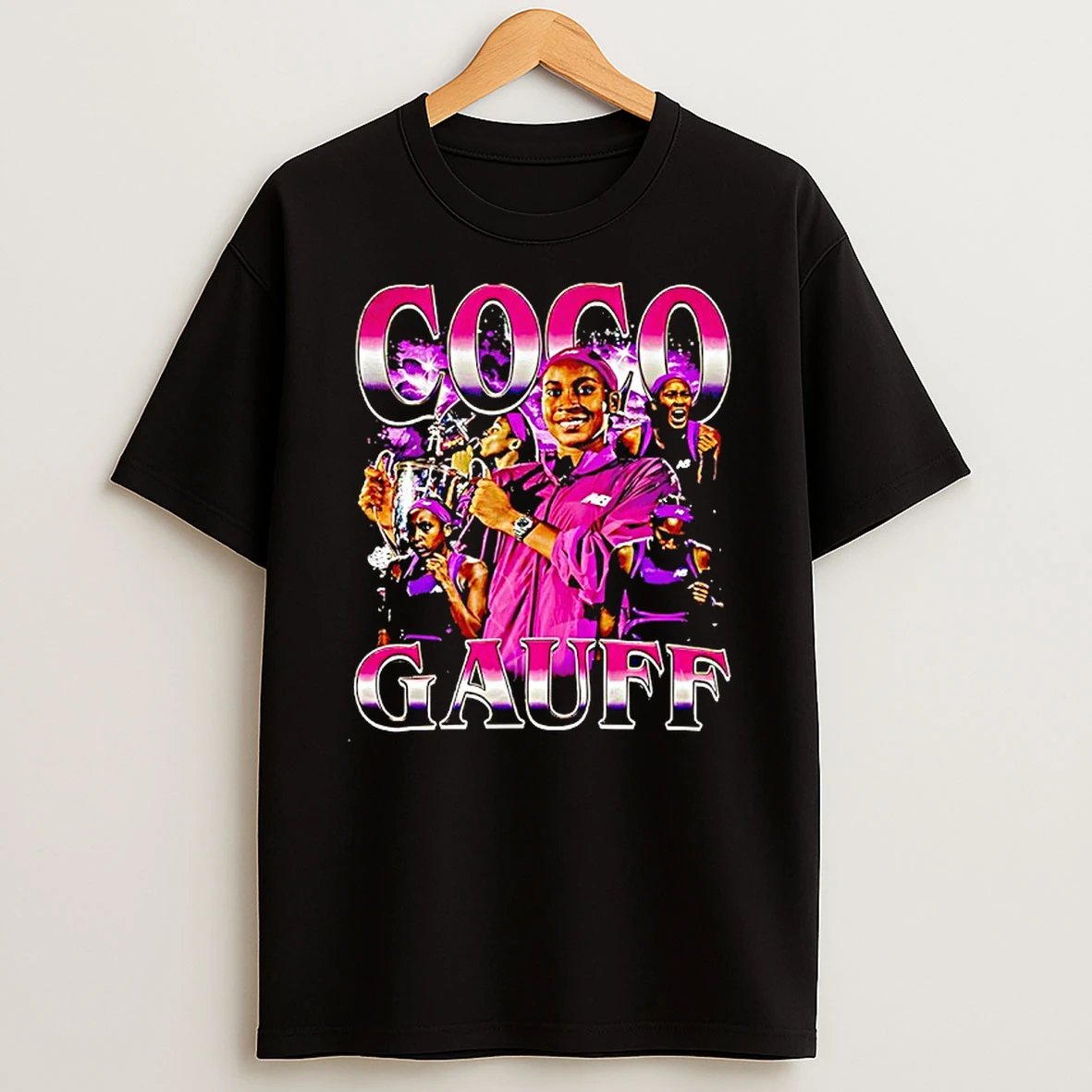 Coco Gauff American Professional Tennis Player Bootleg Graphic T Shirt