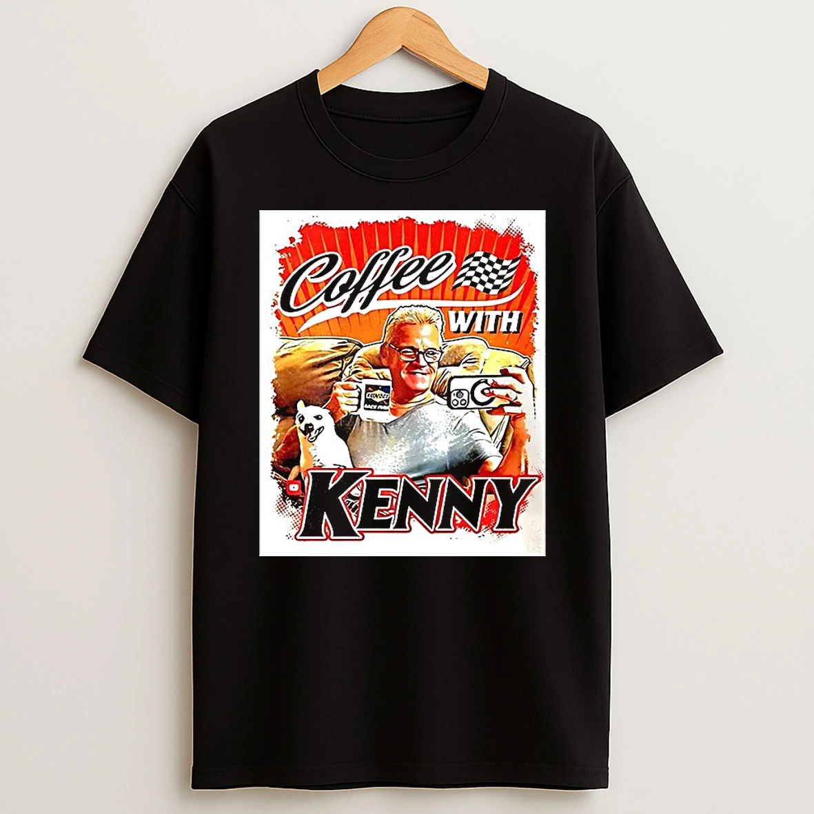 Coffee With Kenny Wallace Nascar Driver Retro T Shirt