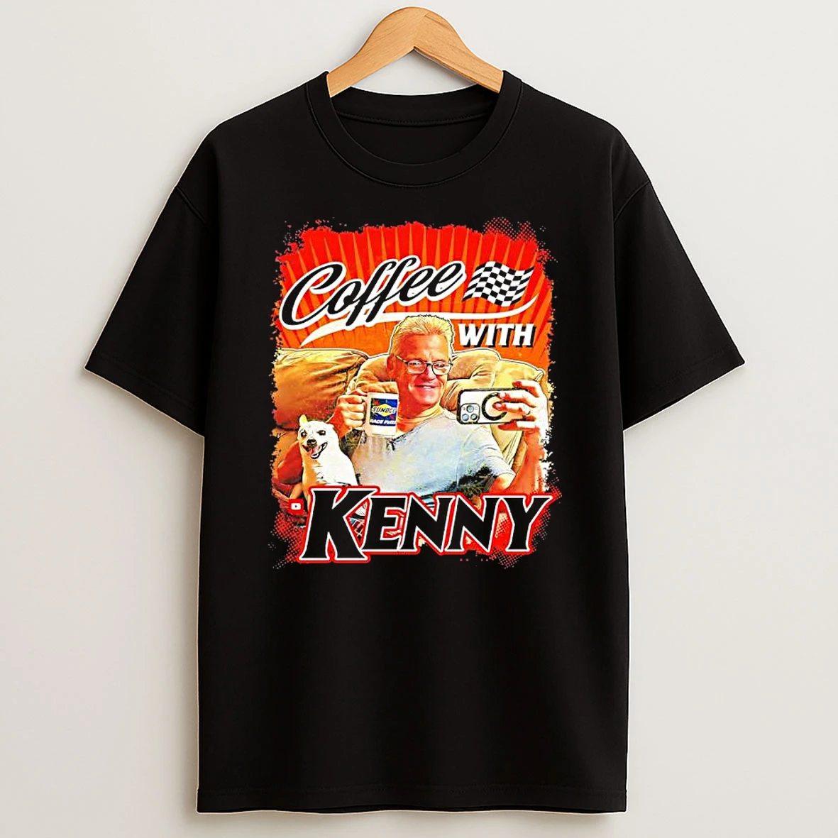 Coffee With Kenny Wallace Former Nascar T Shirt