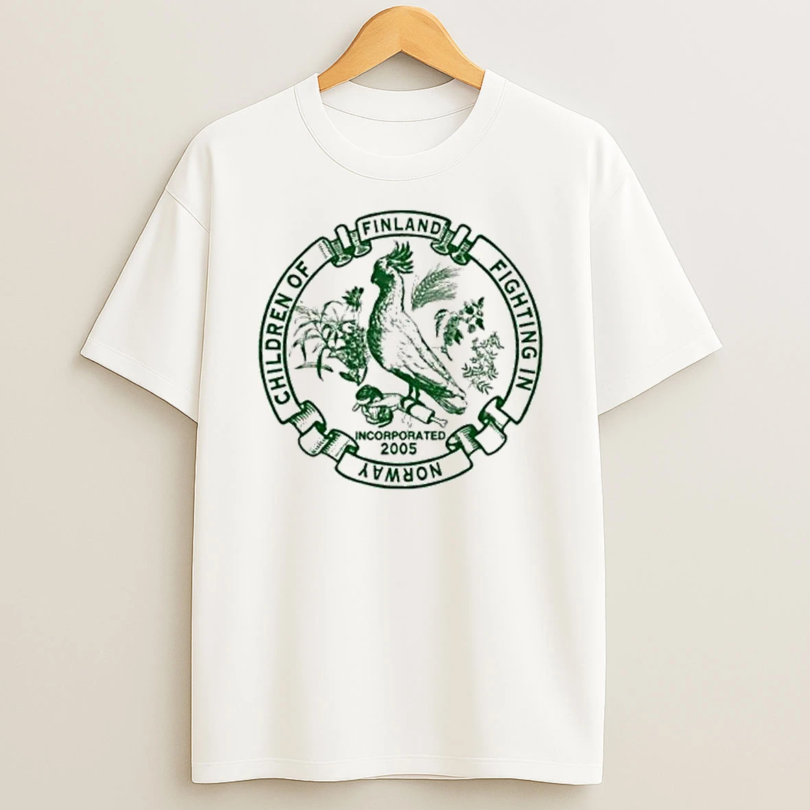 Coffin Cockatoo Natural T Shirt