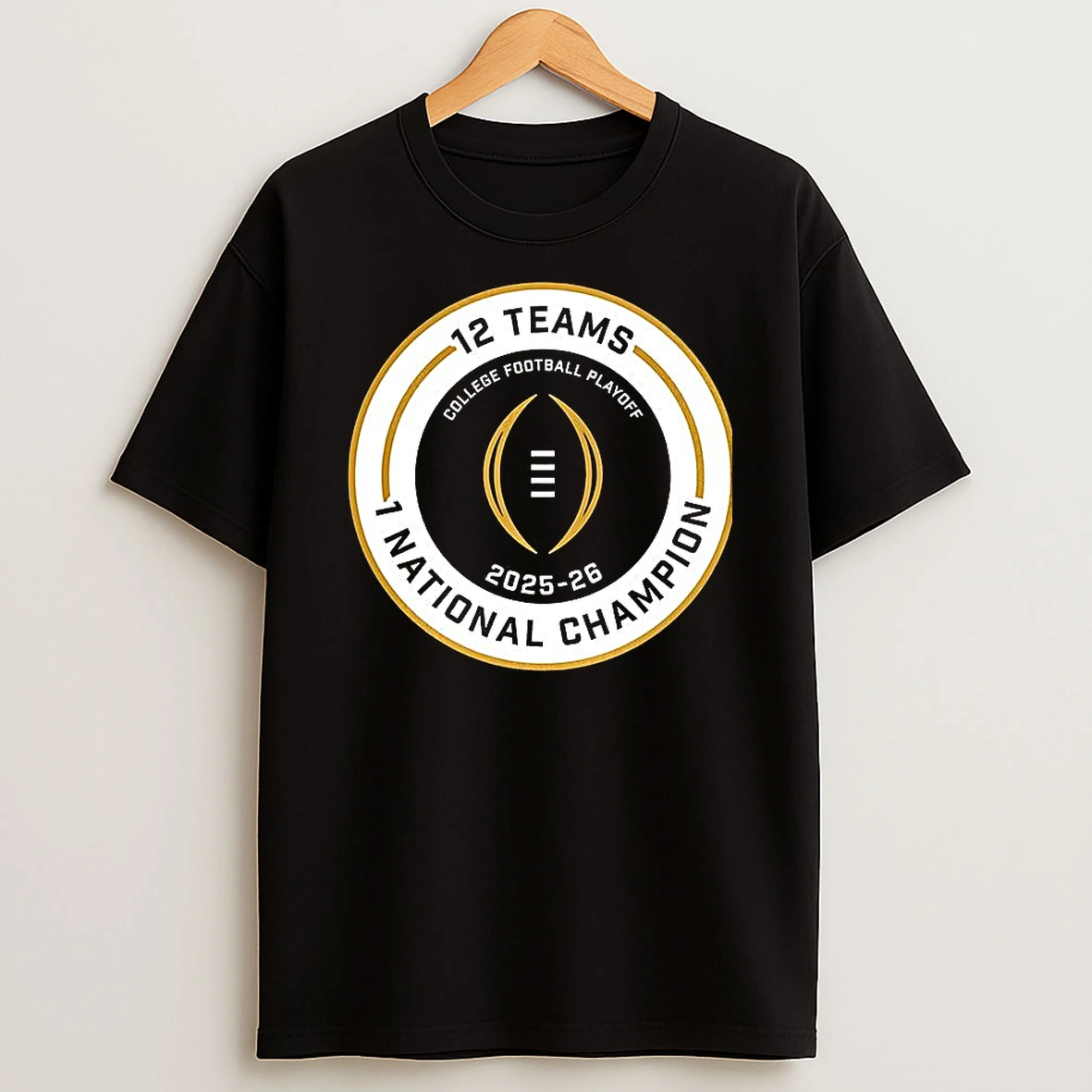 College Football Playoff 2025 2026 12 Teams 1 National Champion Logo T Shirt