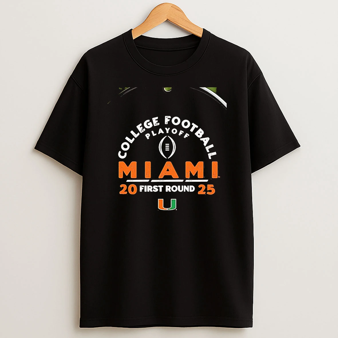 College Football Playoff 2025 Miami Hurricanes First Round Chriast T Shirt