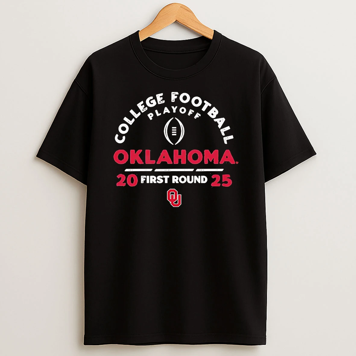 College Football Playoff 2025 Oklahoma Sooners First Round T Shirt
