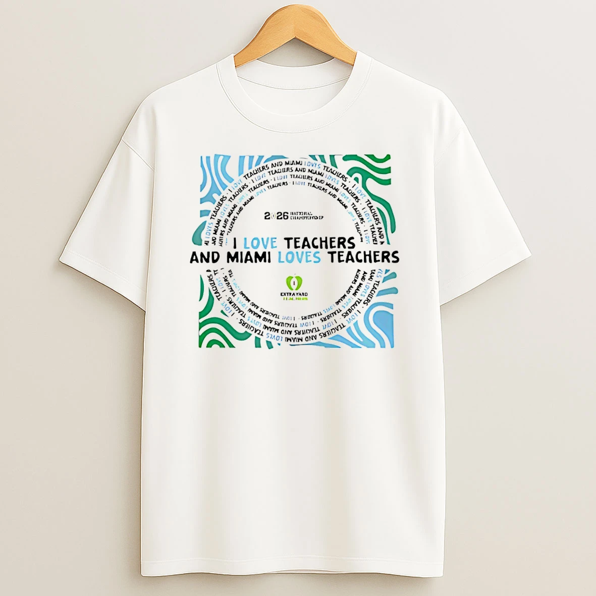 College Football Playoff 2026 Miami Pitbull I Love Teachers Miami And Miami Love Teachers T Shirt