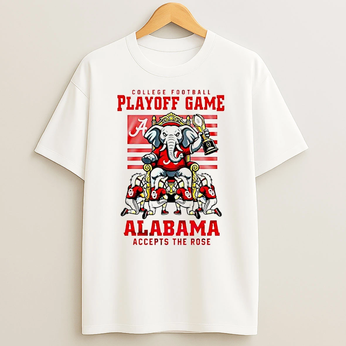 College Football Playoff Game Alabama Crimson Tide Accept The Rose T Shirt