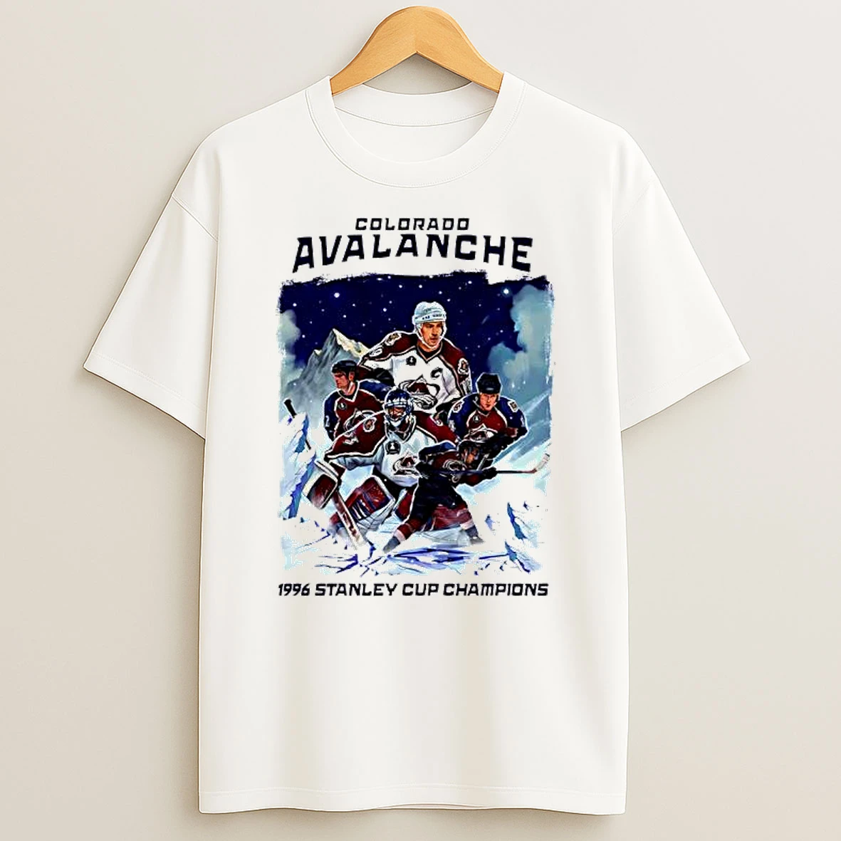 Colorado Avalanche 1996 Stanley Cup Champions T Shirt