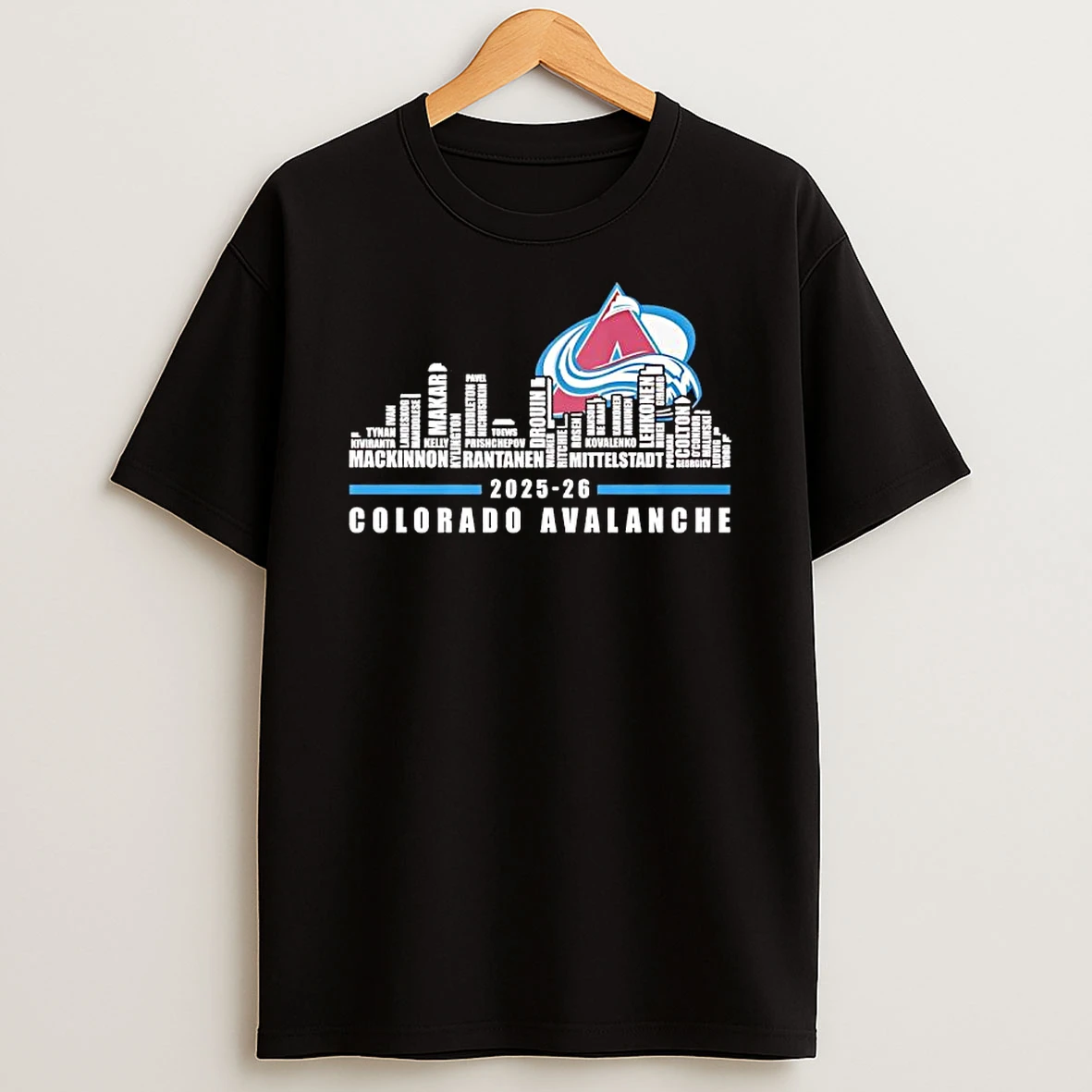 Colorado Avalanche 2025 26 City Skyline T Shirt
