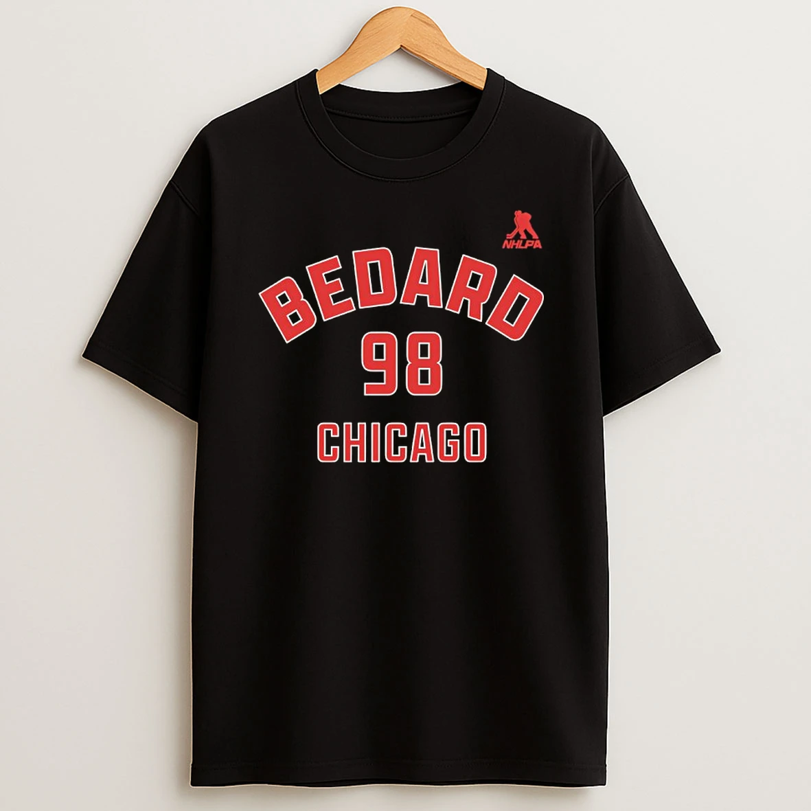 Connor Bedard 98 Chicago Blackhawks Nhl Player Number And Name T Shirt
