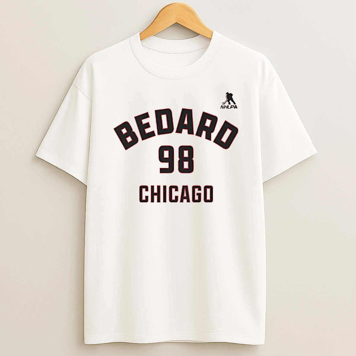 Connor Bedard Name And Number Chicago Blackhawks T Shirt