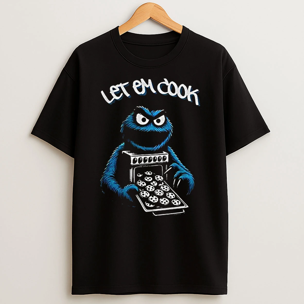 Cookie Monster Let Em Cook T Shirt