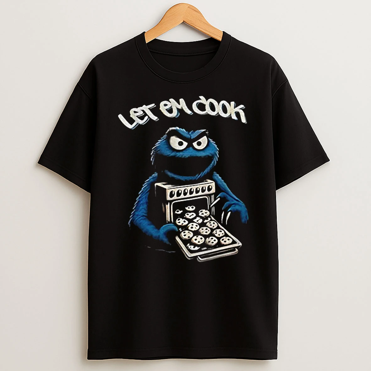 Cookie Monster Let Em Cook Vintage T Shirt