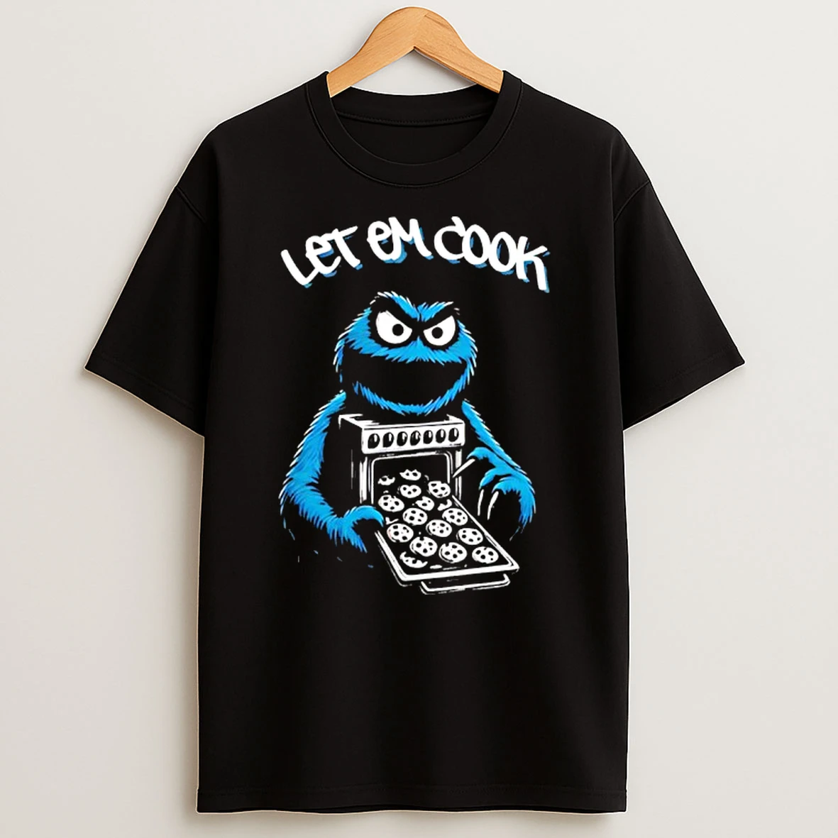 Cookie Monster Let Him Cook T Shirt