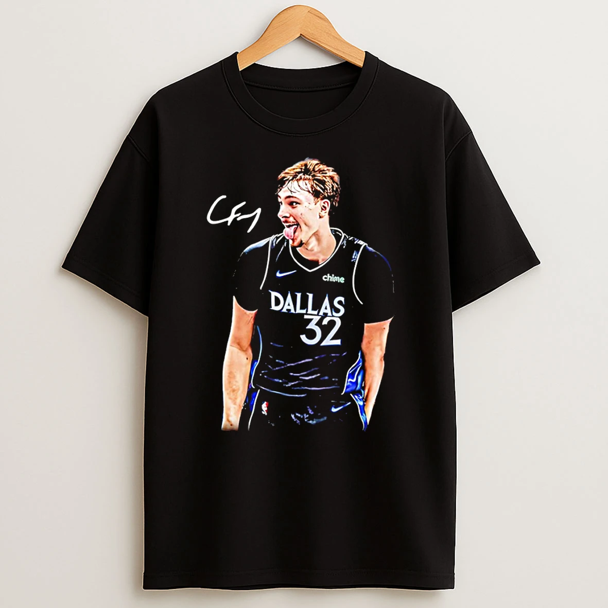 Cooper Flagg Dallas Mavericks Basketball Nba Stick Out Your Tongue Signature T Shirt