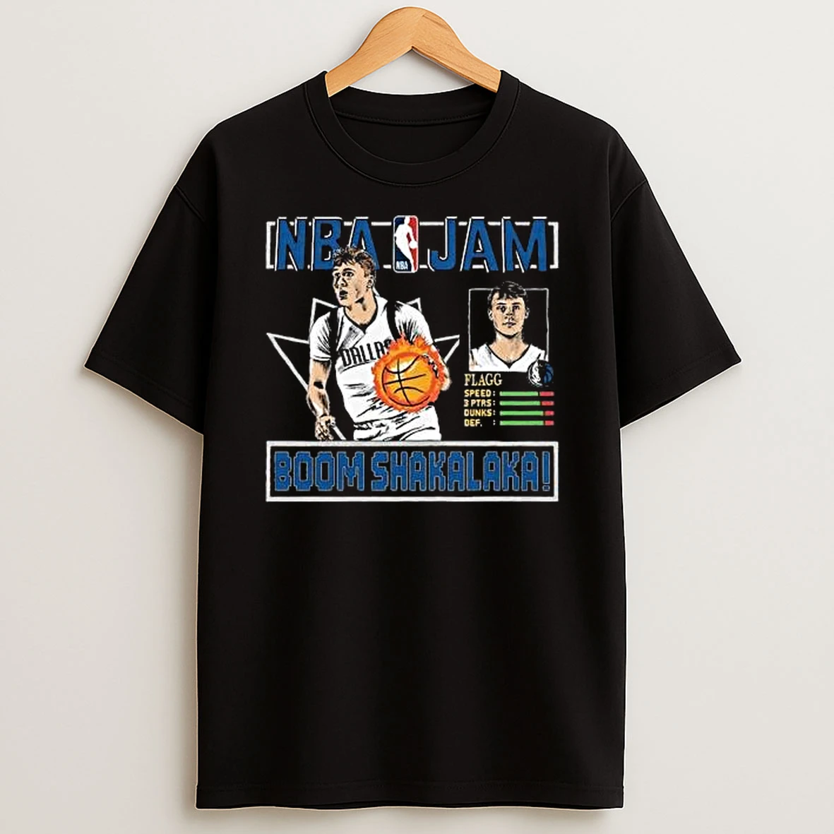 Cooper Flagg Dallas Mavericks Nba Jam Tri Blend T Shirt