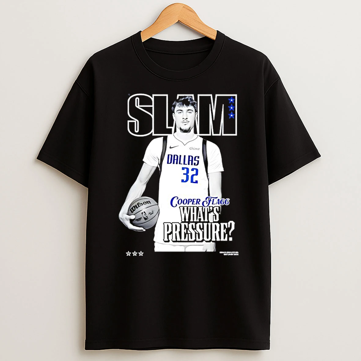 Cooper Flagg Dallas Mavericks Slam Whats Pressure T Shirt