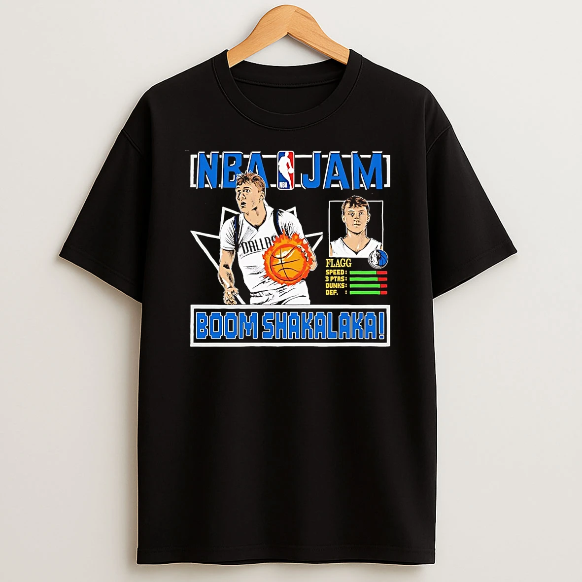 Cooper Flagg Boom Shakalaka Nba Jam Dallas Mavericks T Shirt