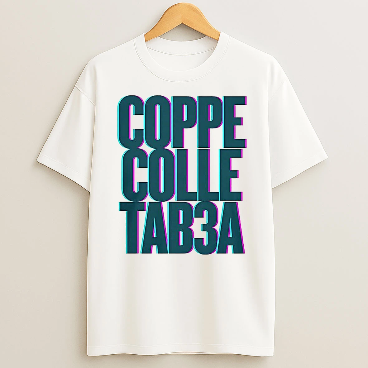 Coppe Colle Tab3a 3d Letter T Shirt