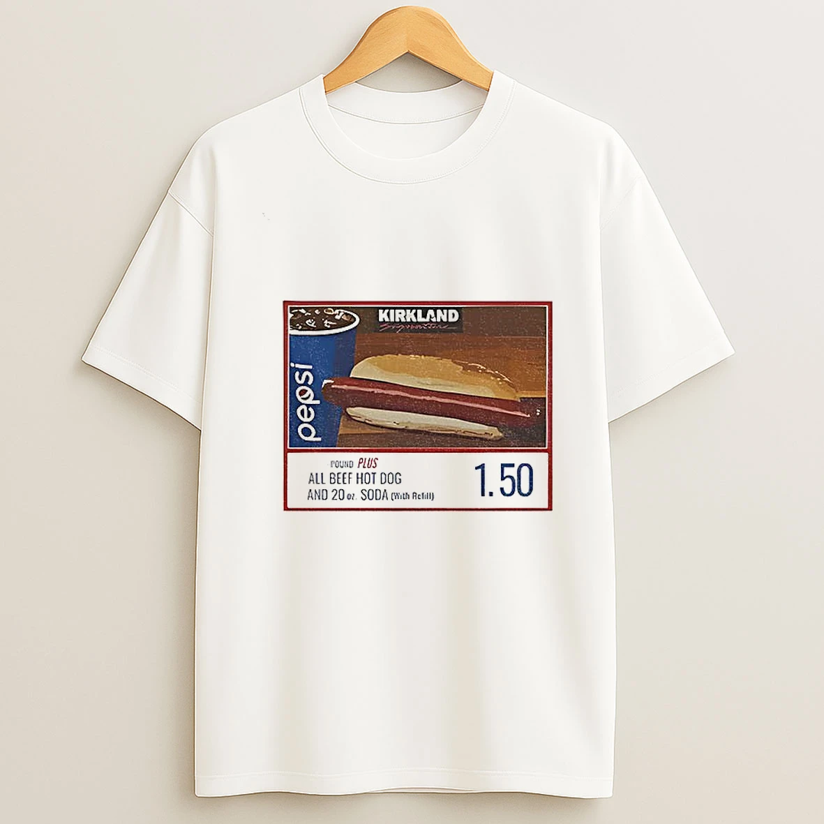 Costco Hot Dog Funny Kirkland Parody Graphic 1 50 Meme T Shirt