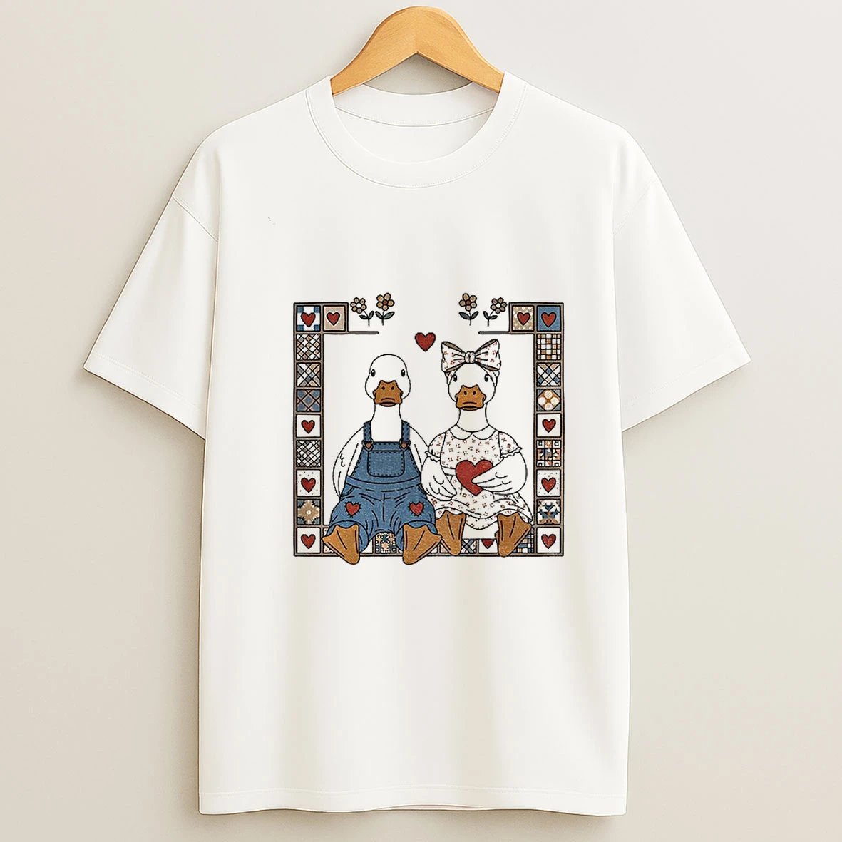 Cottagecore Goose Cute Lover Vintage T Shirt