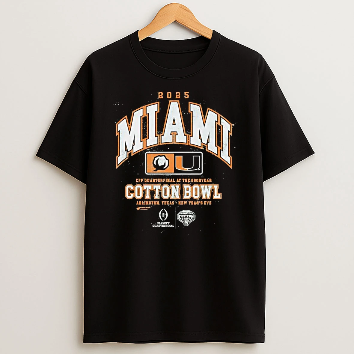 Cotton Bowl 2025 Miami Hurricanes Cfp Quarterfinal T Shirt