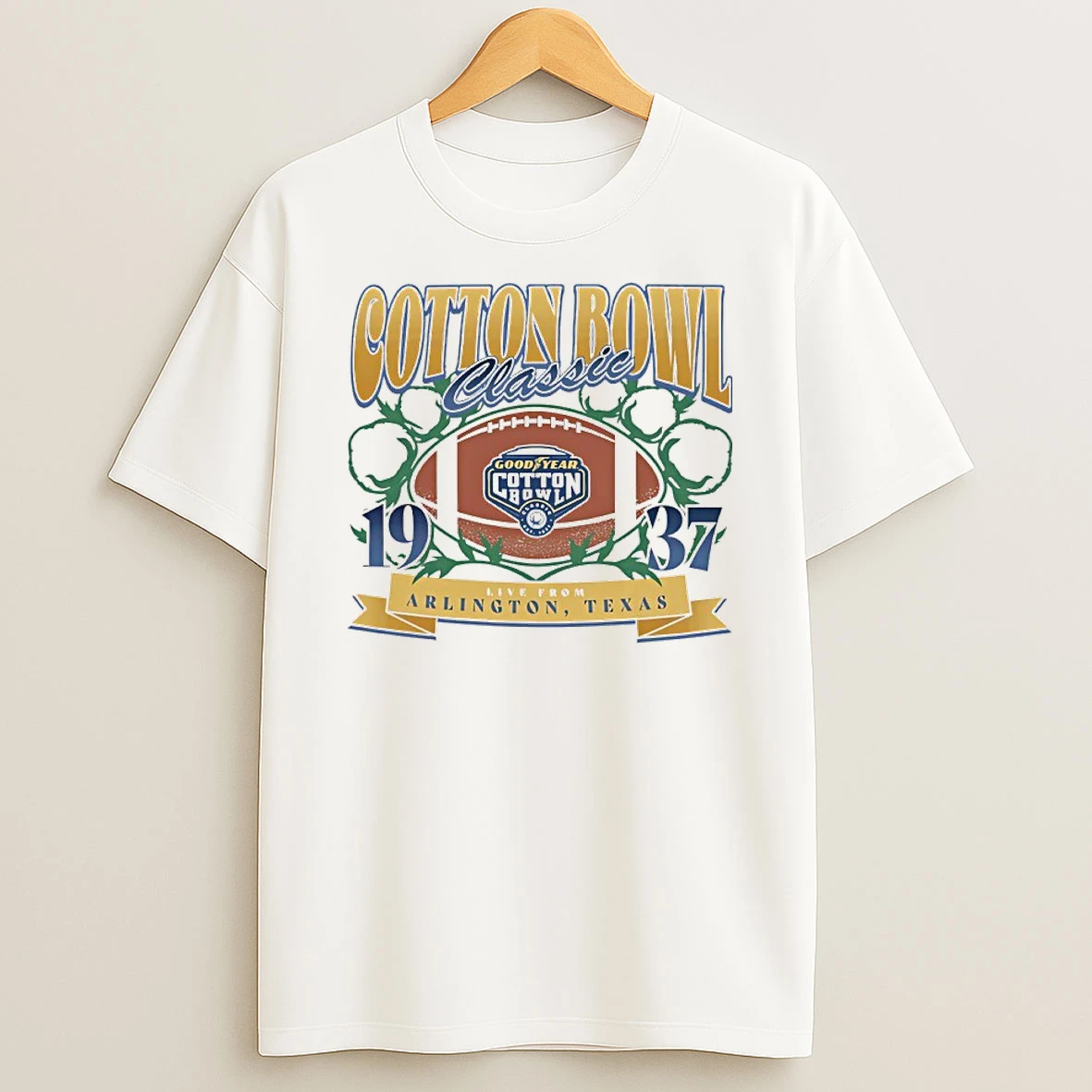 Cotton Bowl Classic 1937 Good Year Cotton Bowl T Shirt