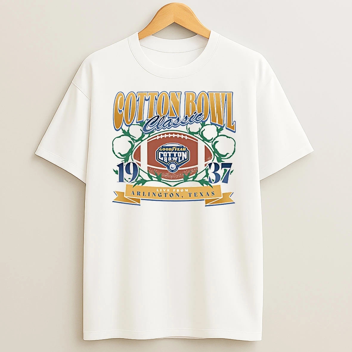 Cotton Bowl Classic 1937 Vintage Logo Circle T Shirt