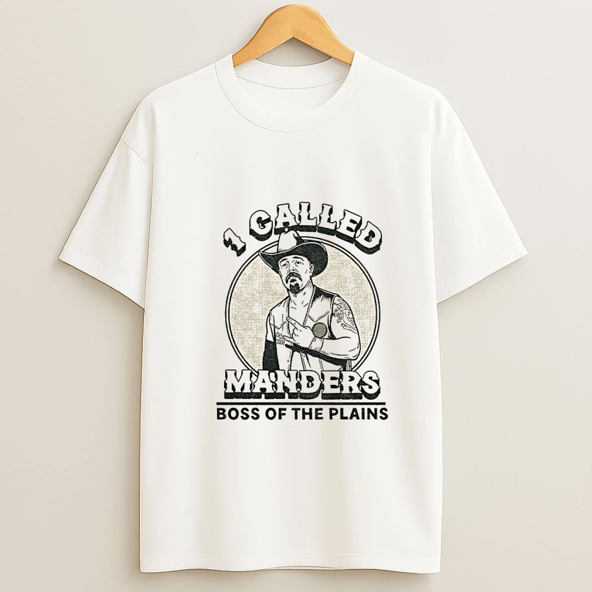 Cowboy 1 Called Manders Boss Of The Plains Vintage T Shirt