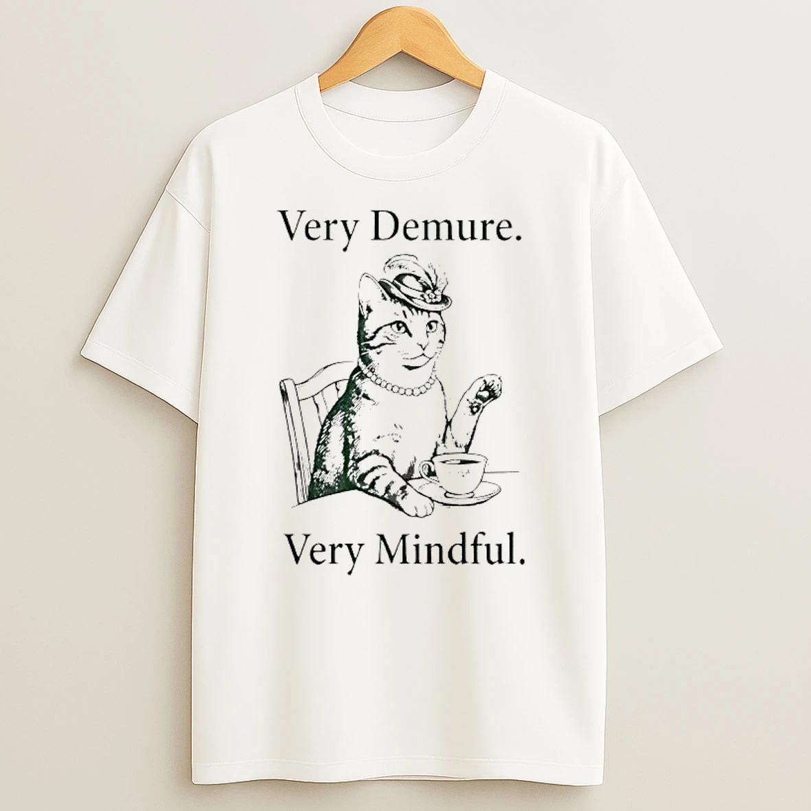 Cowboy Cat Very Demure Very Mindful T Shirt