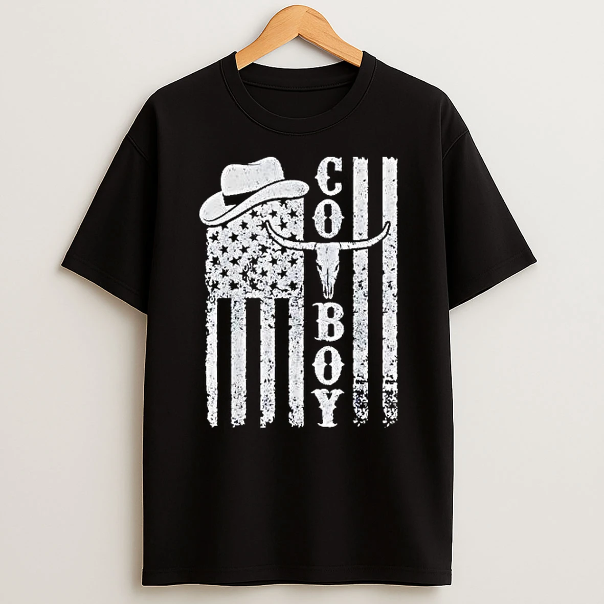 Cowboy Country America Retro T Shirt