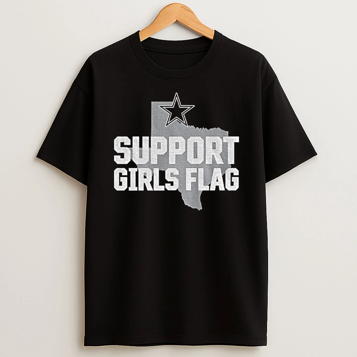 Cowboys Support Girls Flag Dallas Cowboys Nfl Football Logo T Shirt