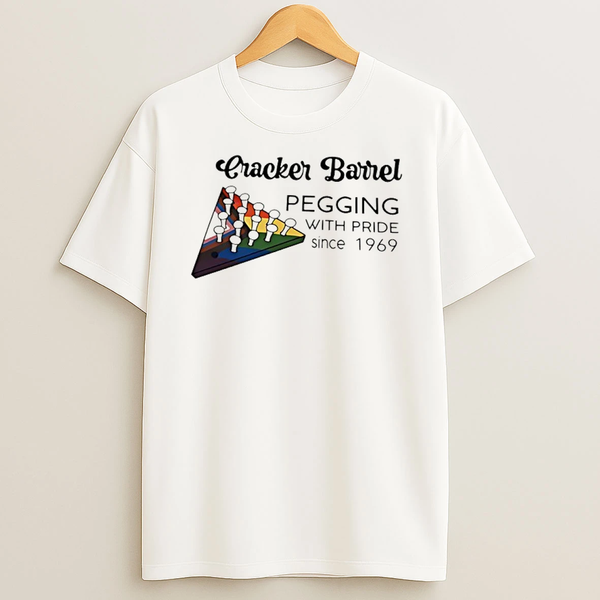 Cracker Barrel Pegging With Pride Since 1969 Lgbtq T Shirt