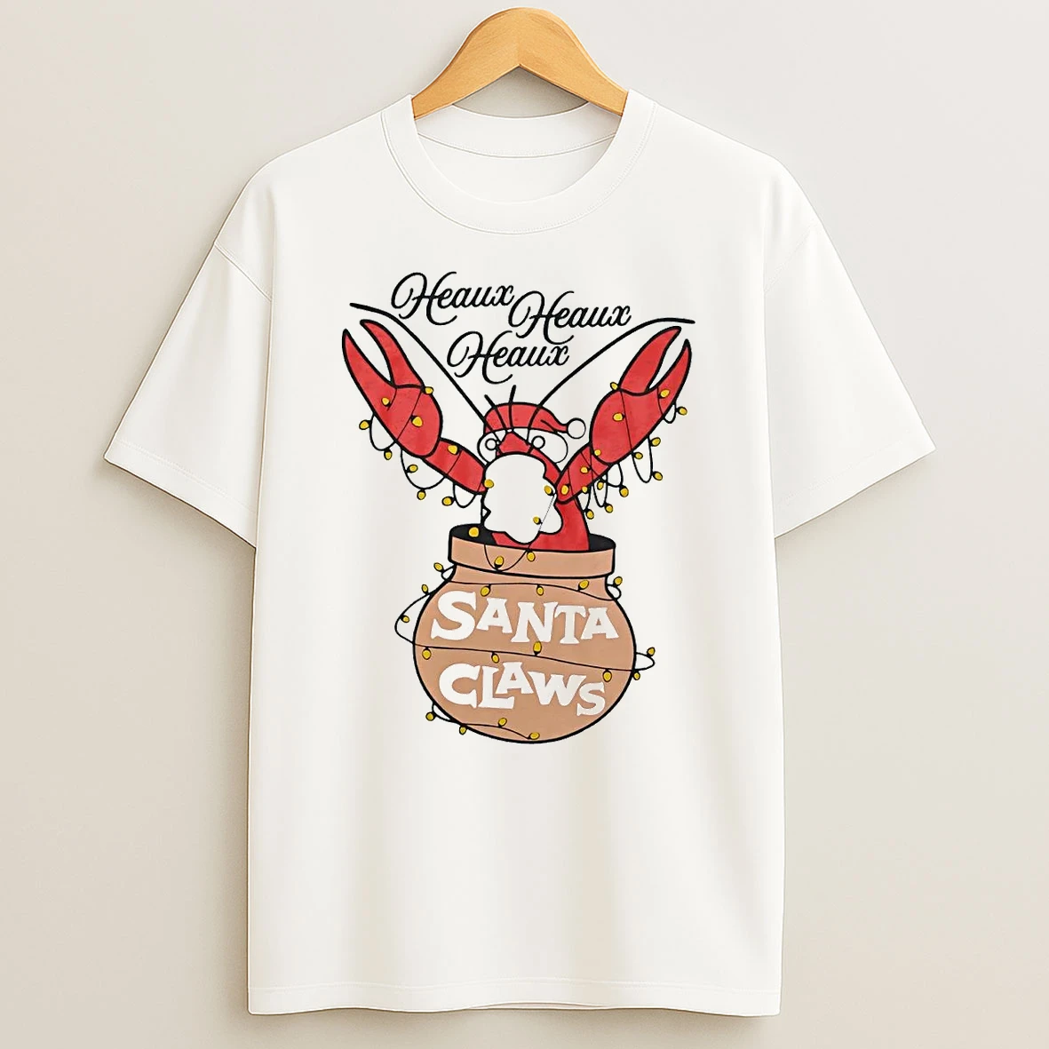 Crawfish Santa Claws Heaux Christmas T Shirt