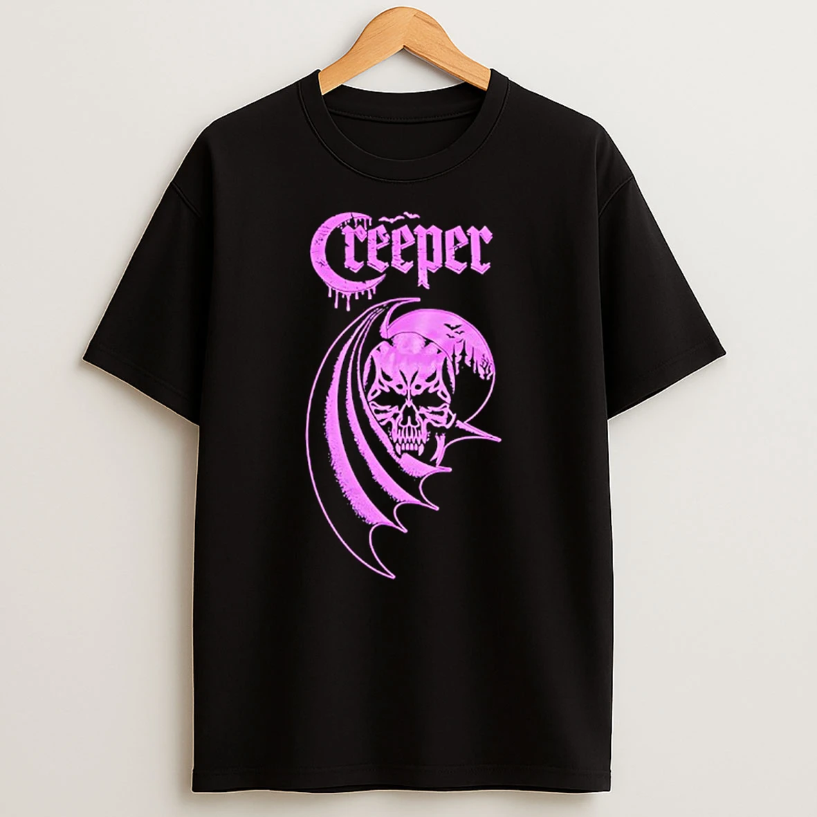 Creeper Purple Logo T Shirt
