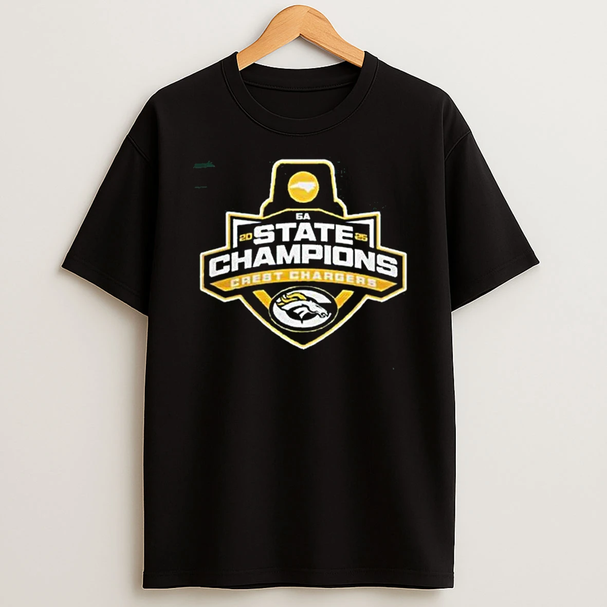 Crest Chargers Nc 5a State Champions 2025 T Shirt