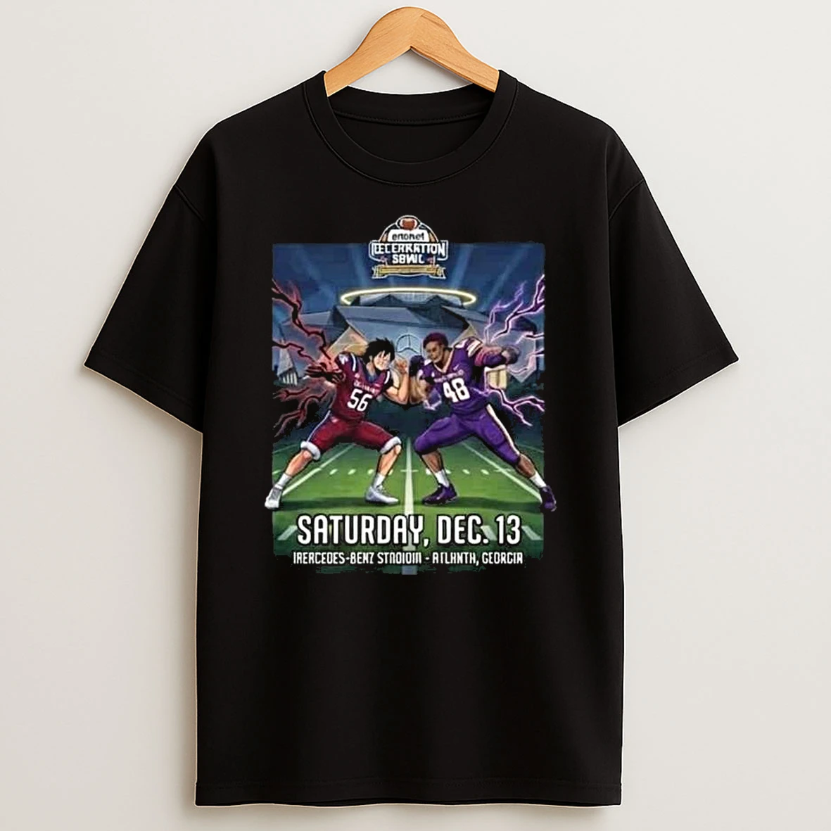 Cricket Celebration Bowl 2025 South Carolina State Bulldogs Vs Prairie View Am Panthers December 13 2025 At Mercedes Benz Stadium Anime One Piece T Shirt
