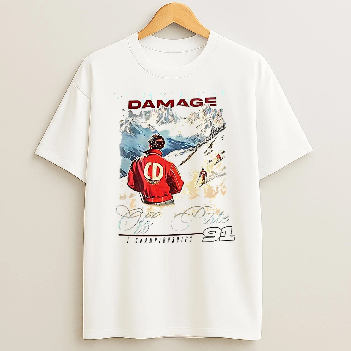 Criminal Damage Off Piste Championship 91 T Shirt