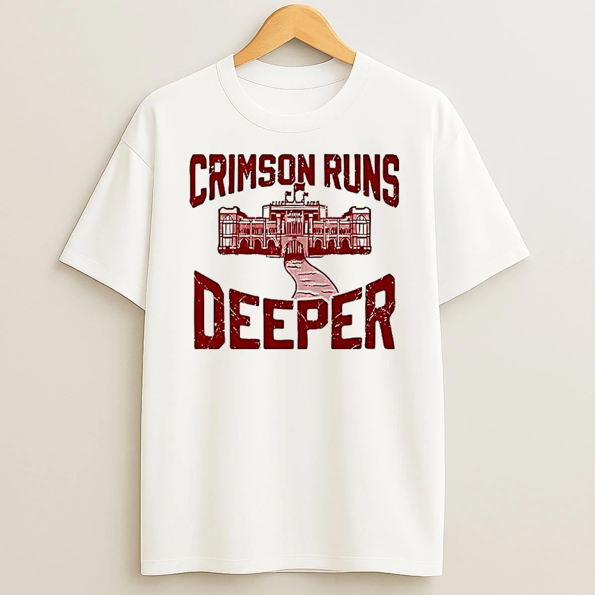 Crimson Runs Deeper Alabama Crimson Tide T Shirt