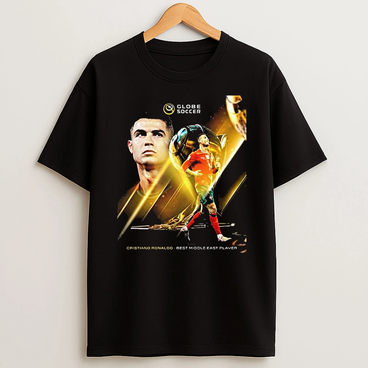 Cristiano Ronaldo Wins Best Middle East Player 2025 Globe Soccer Awards T Shirt