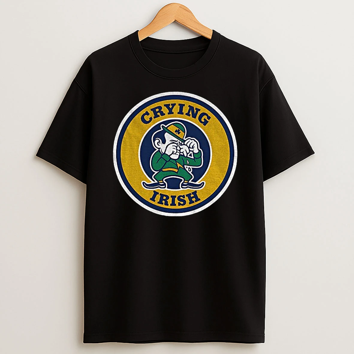 Cry Leprechaun Notre Dame Fighting Irish T Shirt
