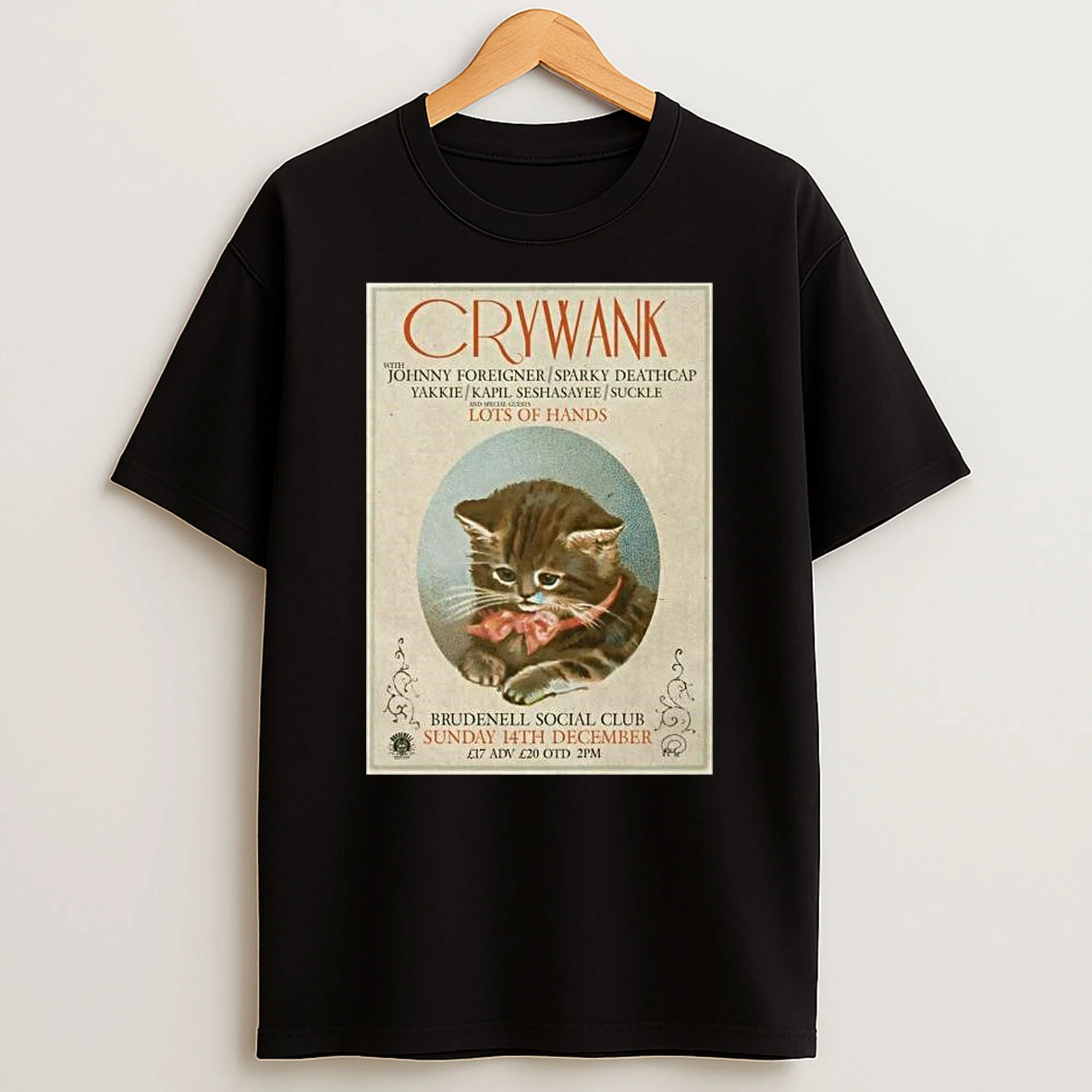 Crywank December 14 2025 Leeds Uk T Shirt