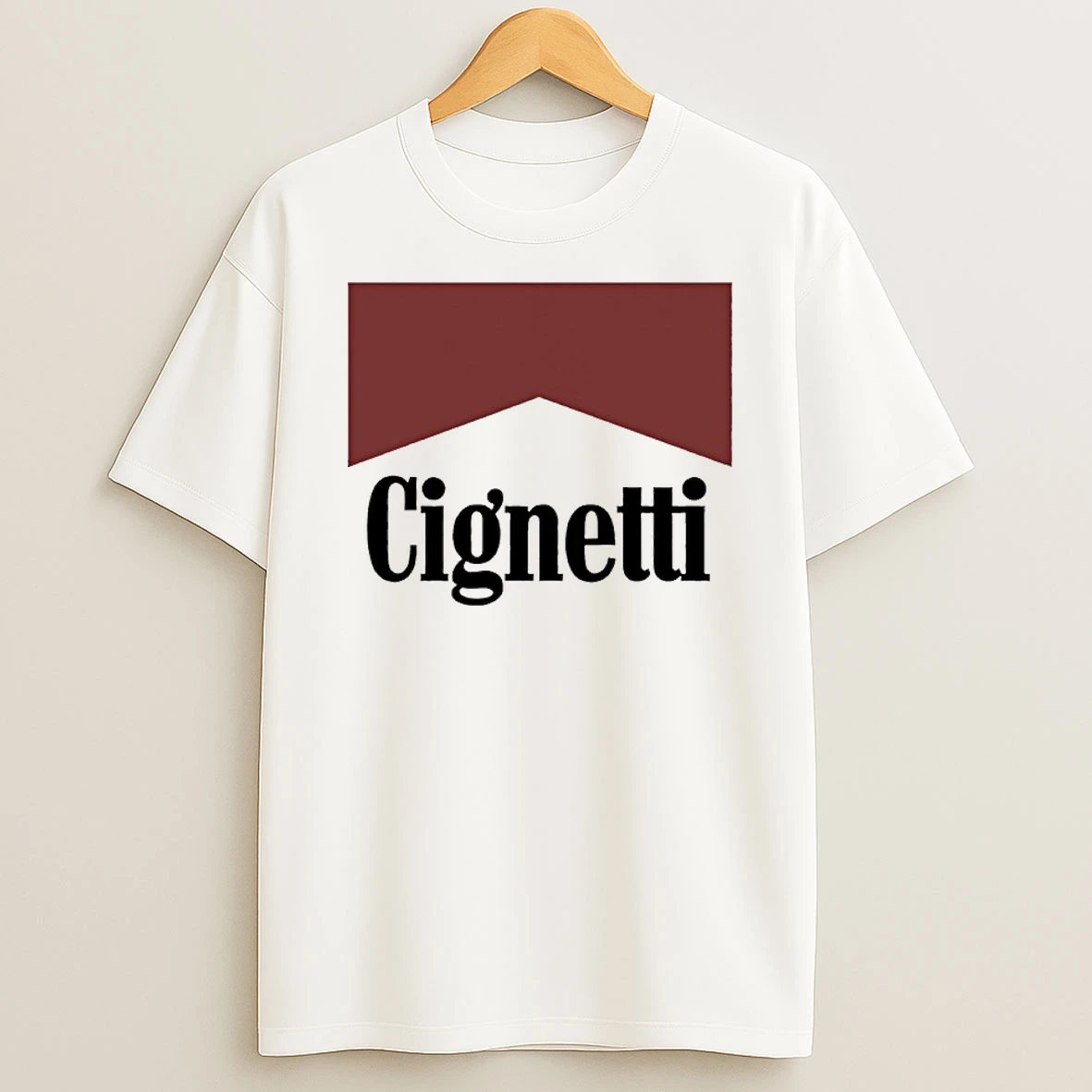 Curt Cignetti Indiana Football Cignetti Marlboro Parody Logo T Shirt
