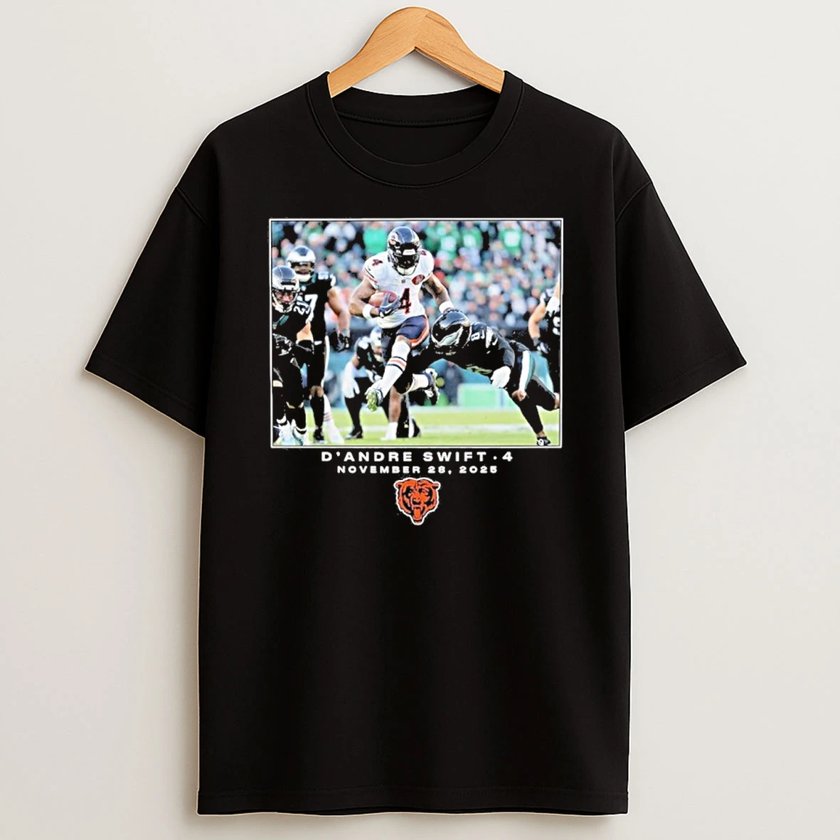 Dandre Swift Chicago Bears Nfl Flash Features Week 13 T Shirt
