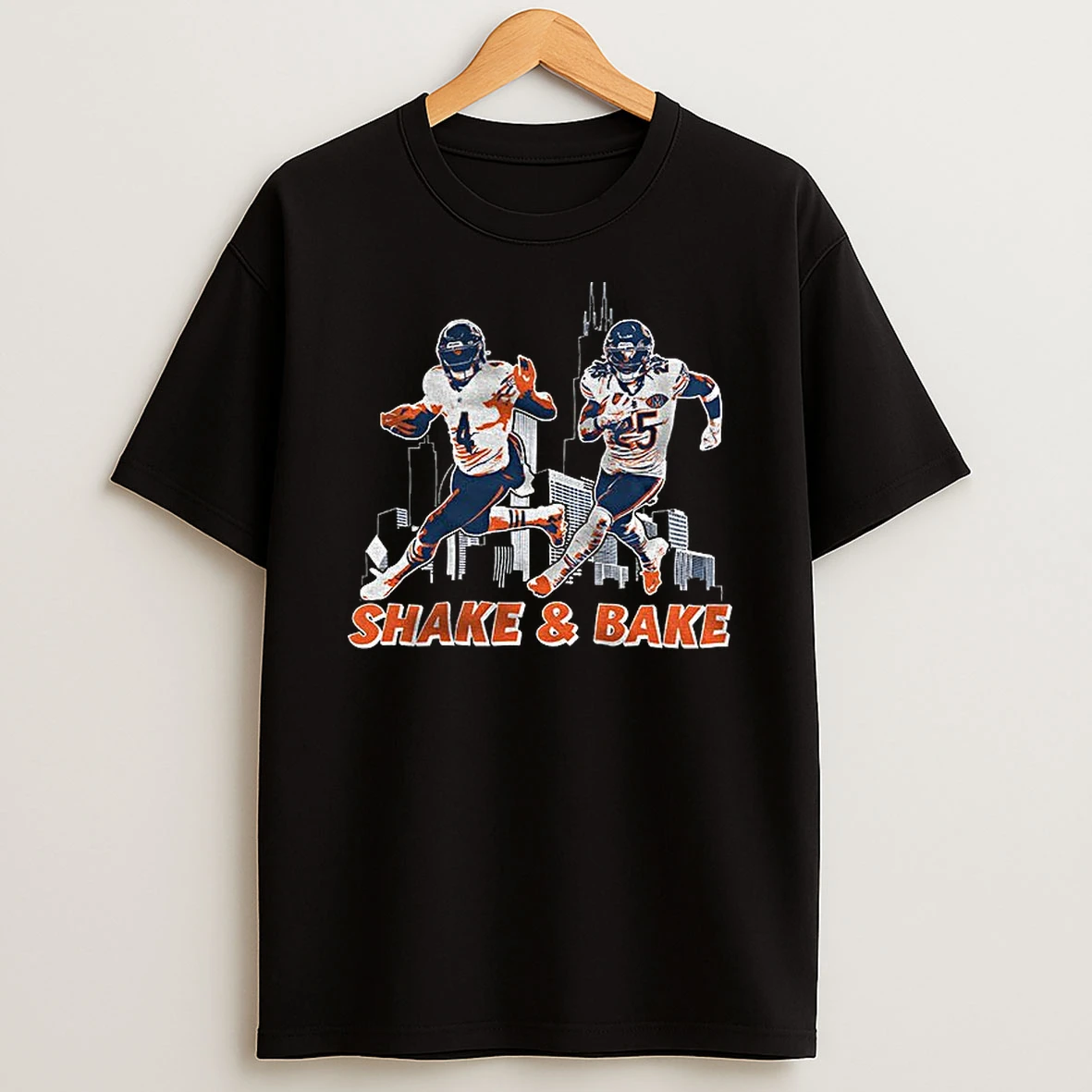 Dandre Swift And Kyle Monangai Chicago Bears Football Shake And Bake 2025 T Shirt