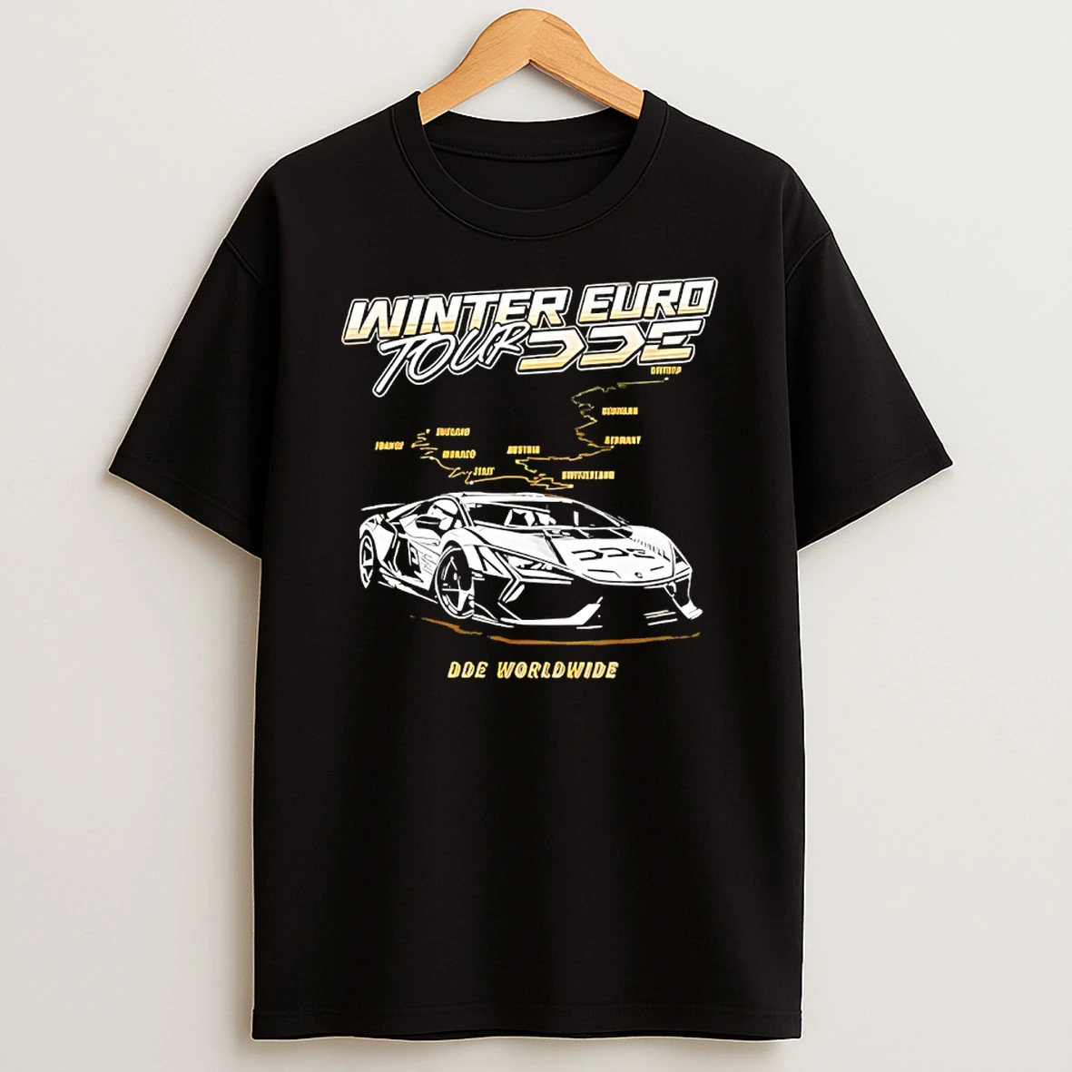 Dde Worldwide Winter Euro Tour T Shirt