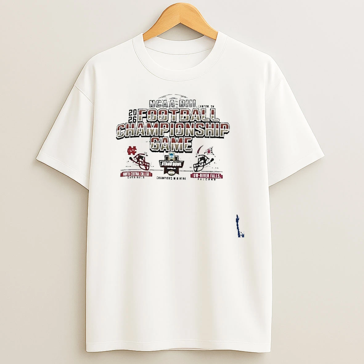 Diii Football Championship Game North Central College Vs Uw River Falls T Shirt